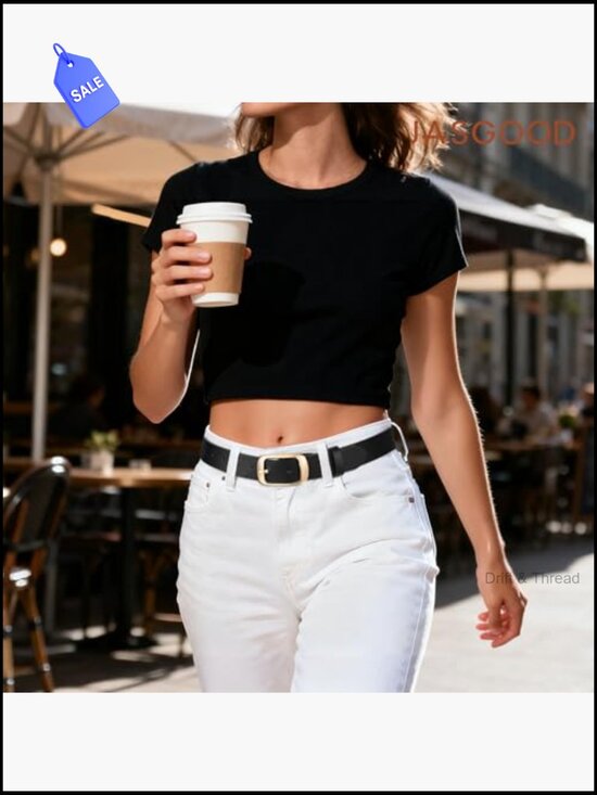 3-Pack Faux Leather Belts for Women Fashion Casual Plus Size Waist Belt with